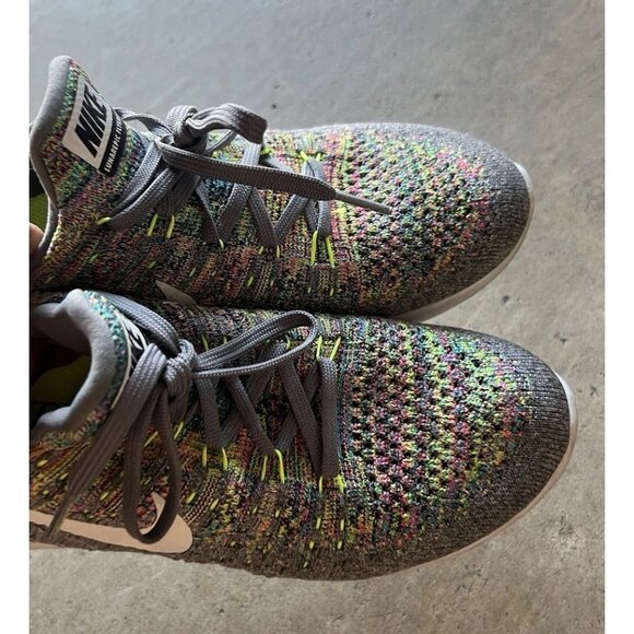 Nike LunarEpic Flyknit 2 'Multicolor' Gray Green Men’s Sz 7.5 863780-003 - Picture 7 of 14